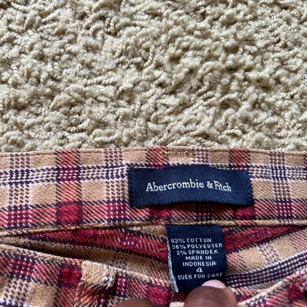 Vintage Plaid Abercrombie & Fitch Plaid Flare Pants - Picture 4 of 7